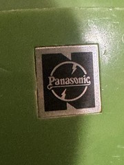 Vintage Panasonic Panapet R-70 Green Ball AM Radio 1970s Japan w/ Chain