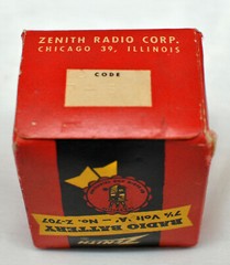Very Rare – Zenith Z-707 Radio Battery 7 1/2 Volt A