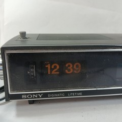 Vintage Sony TFM-C620W Clock Am/Fm Radio Flip Numbers Flip