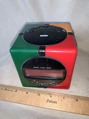 D530 Vtg 1990s GPX Gran Prix Radio Alarm Clock Rubik Simon Multi-Color CUBE EUC