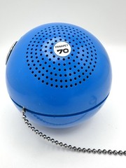 Vintage PANASONIC R-70 Space Age PANAPET AM TRANSISTOR Radio BLUE 1969 WORKS!