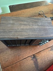 Vintage Channel Master 7 Transistor Radio Am/fm 1960s Wooden Receiver 6259 Works