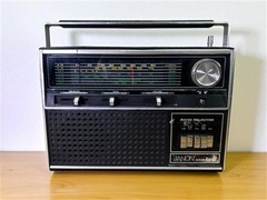Janon Solid State Multi-Band Radio, Model 2843, AM/FM/TV/AIR/WB Bands, Vintage