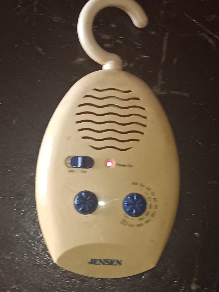 2002 Jensen Quality AM/FM Analog Radio Shower Tunes Vintage JWM-125