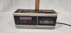 Vintage JCPenney 680-3090 AM/FM Clock Radio Cassette Player Woodgrain – WORKING