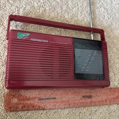 VTG Soundesign Model 2210 Red AM/FM Portable Radio Color Tunes 1980s Tested