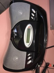 gpx bcd2306blk boombox radio Rare slanted