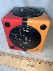D530 Vtg 1990s GPX Gran Prix Radio Alarm Clock Rubik Simon Multi-Color CUBE EUC