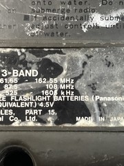 Vintage Panasonic 3 Band Radio ( RF-822 ) Weather – FM – AM NOT WORKING -AS IS