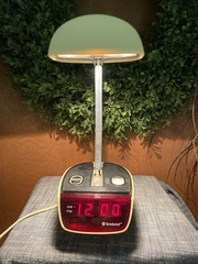 Vintage 1970&rsquo;s Timeband Desk Bedside Clock & Light (Read Description)