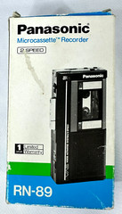 Vintage Panasonic Microcasette Portable Handheld Recorder Model# RN-89 (1980s)