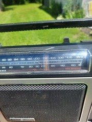 General Electric Super Radio GE 7-2880B Long Range Black/Silver Working/0526ys5