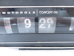 Vintage Motorola Concept-90 Black Flip Clock AM/FM Radio TESTED WORKING READ