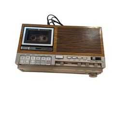 VTG GE General Electric 7-4975B AM/FM/Cassette Tape Clock Radio Recorder