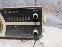 Rare Silver RS-520 Tube Radio Shirasuna Denki Bluetooth 2Band Mid-Century Japan