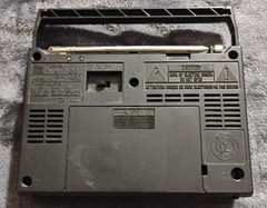 Vintage Black Toshiba RP-1460 Portable AM FM Radio – Tested & Working
