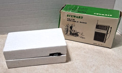Vintage Stewart – TR-1 – AM FM Portable Radio – Tested – Complete in Retail Box