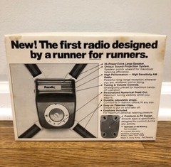 Vintage 1977 Randix Runners High Sensitivity AM Radio Hi-Power Speaker NEW IOB