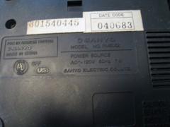 Vintage 1980s Sanyo RM5082 AM/FM Clock Radio w manual