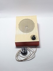 Vintage Soviet Old Radio-Speaker Donbass-4 Rare USSR Rarity 1977 Working