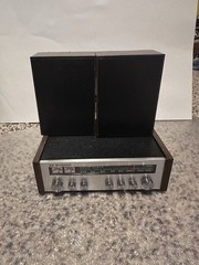 Vintage SL-2000 Solid State Radio Receiver AM Band Twin Speakers Used Works Box