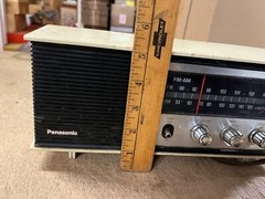 Vintage Retro Panasonic Desk Radio AM FM Model RE-6283 AC 120V Parts/Repair