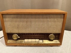 💙Grundig-Majestic Model 92 Radio tube WEST GERMANY 1950&rsquo;s « Hi-Fi Sound » works