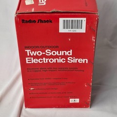 Vintage Radio Shack 49-525A Two-Sound Electronic Siren Indoor/Outdoor New In Box
