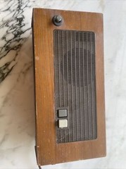 Vintage Sony Brown Wired FM – AM Solid State Digimatic Alarm Flip Clock Radio