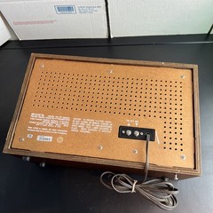 Sony Radio ICF-9650W AM/FM Tabletop Stereo Simulated Wood – Vintage – Works