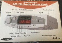 Yorx Clock AM/FM Radio Alarm Clock LED Display C1610