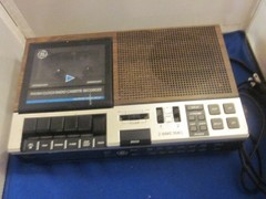 Vintage GE 7-4956B FM/AM Clock Radio Cassette Player Recorder Tested & Working!