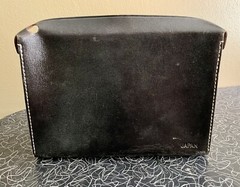 Vtg Sony Portable Radio Leather Case, Strap, Earphone Case Black Unused TR TFM