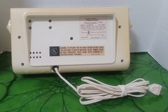 Vintage 70s Antique Electronic Transistor Flip Clock Radio Works Taiwan SONY