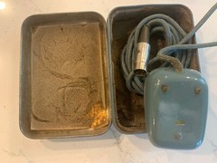 Grundig GDM 12 Dynamishes Mikrofon with Original TIN Case 1960s Germany