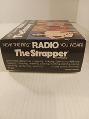 Vintage 1977 The Strapper Randix Sportasonic Radio W/Box Working