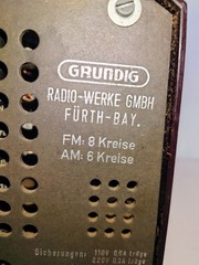 Vtg 1950 Grundig Heimboy 1, West Germany AM/FM Tube Radio, Museum Rare, Works!