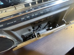 Vintage Radio Retro 1980&rsquo;s Sears Roebuck & Co SR-3000 Series – Red(Burg) Boombox