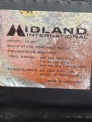 Vintage Midland Weathermatic Radio AM FM AIR Weather Solid State AC Tested