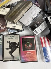 Lenoxx Sound Stereo CD Cassette System + Large Vintage Tape Lot w/ Case
