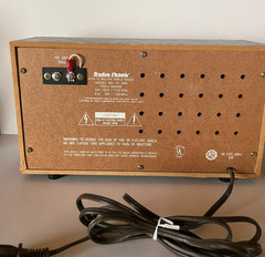 Radio Shack Realistic MTA-15 AM/FM Table Top Radio Model # 12-695 Vintage Tested