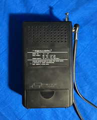 Radio Realistic Brand Model 12-727 AM/FM Portable Radio Tested Working