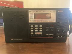 Vintage SANGEAN ATS – 803A PLL Synthesized World Band Radio w/ Power AC Adapter