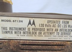 VINTAGE 1959 MOTOROLA RADIO 6T15N TABLE RADIO PLASTIC OUTER SHELL DA (EZS003317)