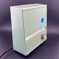 Teal Blue 1966 ITC Unknown Model AM Solid State (Missing Dial)(Tested)(Works)