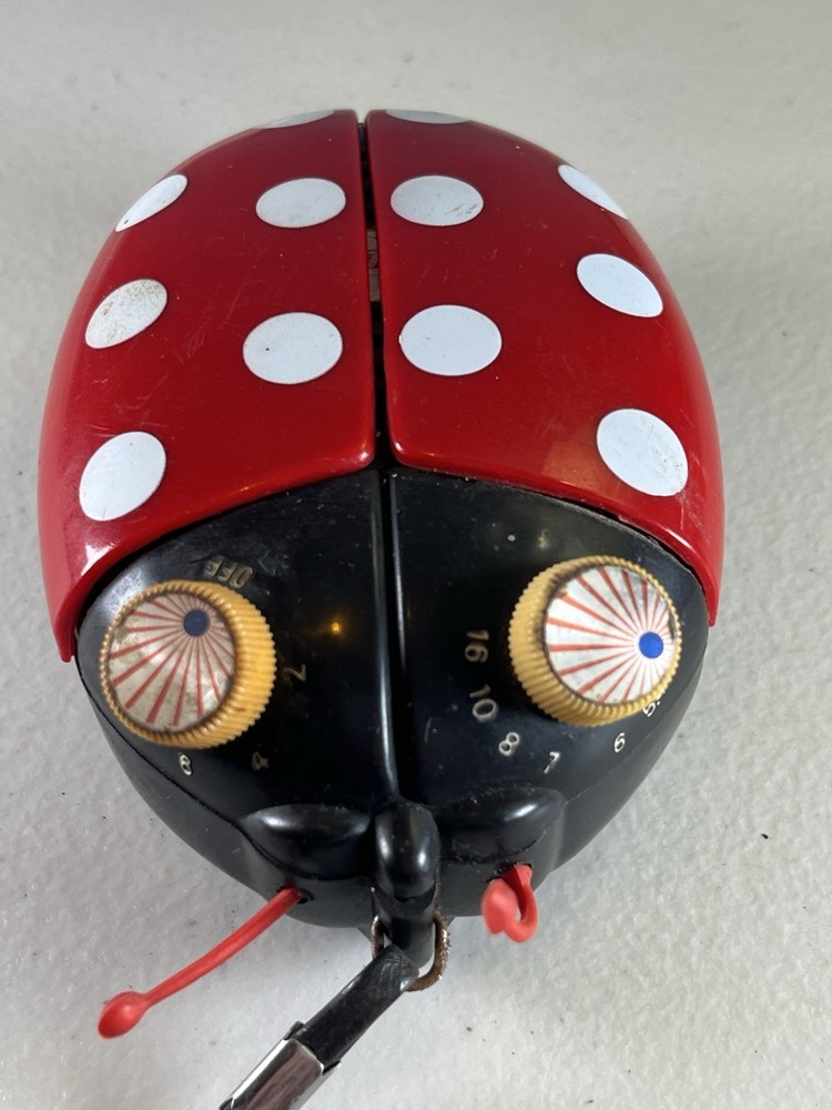 Vintage Likto/Amico Ladybug AM Transistor Radio 1970s Hong Kong Working