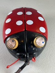 Vintage Likto/Amico Ladybug AM Transistor Radio 1970s Hong Kong Working