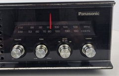 Vintage Panasonic Model RE-6513 AM/FM Table Shelf Radio Woodgrain Tested Working