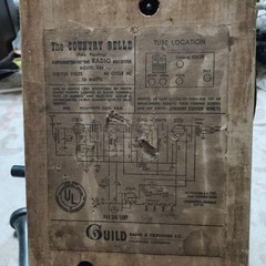 Guild The Country Belle Telephone Style Tube Radio Vintage Untested USA Japan