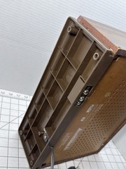Vintage SONY AM/FM Desktop Radio ICF-9740W Wood Grain Tested Working